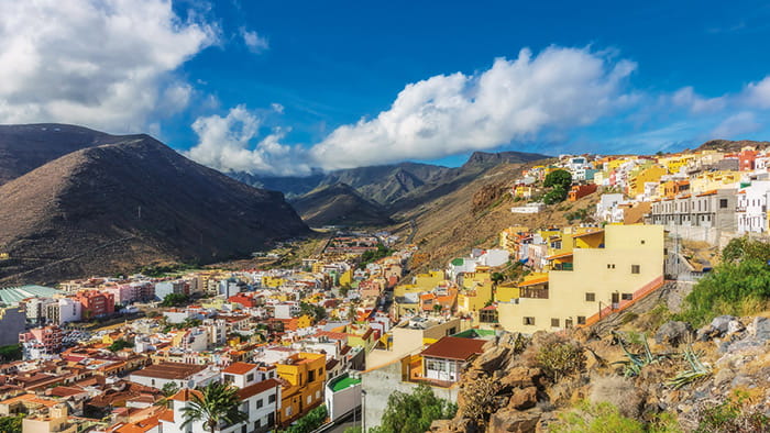 The rolling hills of La Gomera